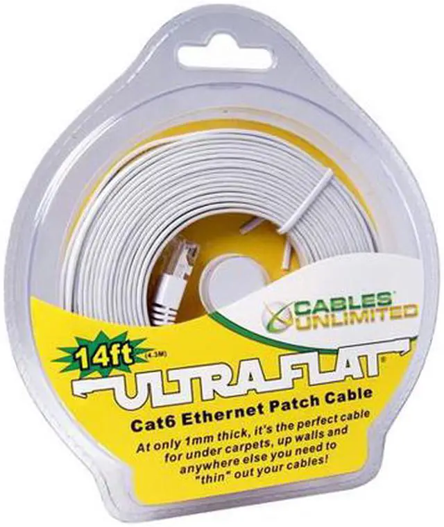 Alt view image 4 of 6 - Cables Unlimited UTP-1800-14W 14 ft. Cat 6 White Network Cable