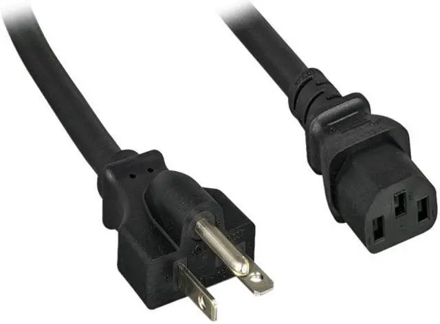 Main image of Nippon Labs 14 AWG AC Power Cord NEMA 6-20P to C13, SJT, 15A/250V, NEMA 6-20P to IEC-60320-C13, Black 8 ft. Power Cable