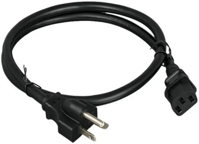 Alt view image 2 of 2 - Nippon Labs 14 AWG AC Power Cord NEMA 6-20P to C13, SJT, 15A/250V, NEMA 6-20P to IEC-60320-C13, Black 3 ft. Power Cable