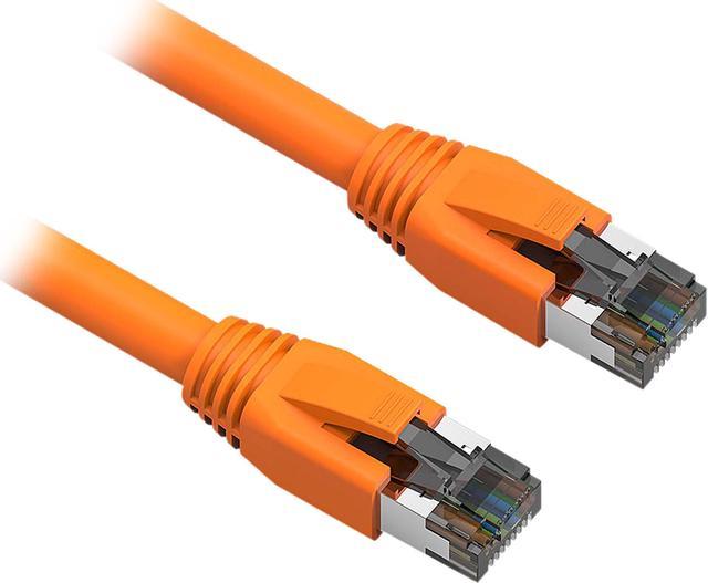 Nippon Labs Cat8 RJ45 15FT Ethernet Patch Internet Network LAN Cable,  Indoor/Outdoor, 24AWG, Shielded Latest 40Gbps 2000Mhz, Weatherproof S/FTP  for