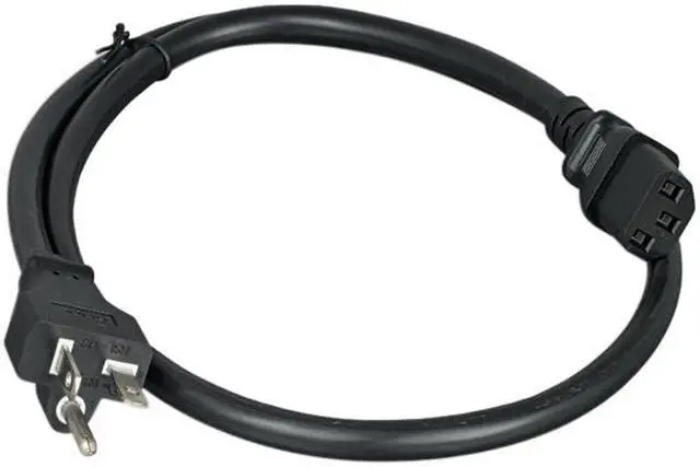 Alt view image 2 of 2 - Nippon Labs 14 AWG AC Power Cord NEMA 5-20P To C13, SJT, 15A/125V, NEMA 5-20P to IEC-60320-C13, Black 8ft. Power Cable