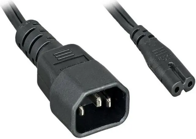 Main image of Nippon Labs Model 30POW-10W1-C14C7-02 2 ft. 18 AWG C14 To C7, SPT-2,10A, IEC-60320-C14 to IEC-60320-C7 Black Power Adapter Cable