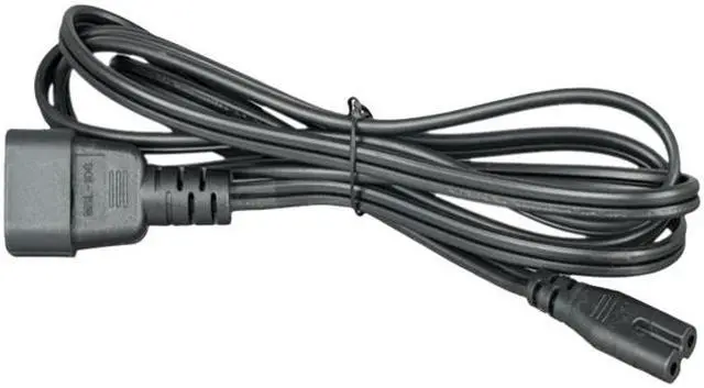 Alt view image 2 of 2 - Nippon Labs Model 30POW-10W1-C14C7-02 2 ft. 18 AWG C14 To C7, SPT-2,10A, IEC-60320-C14 to IEC-60320-C7 Black Power Adapter Cable