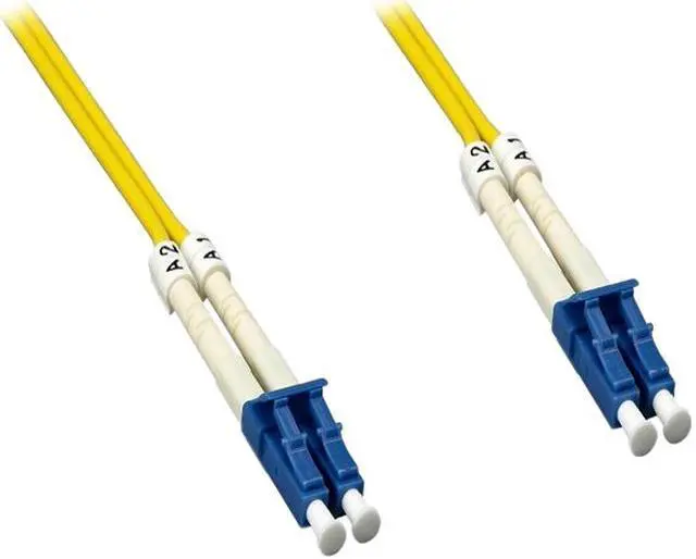 Main image of Nippon Labs OS2 Duplex Single Mode LC / LC 9 /125 Fiber Optic Cable 1M, Yellow