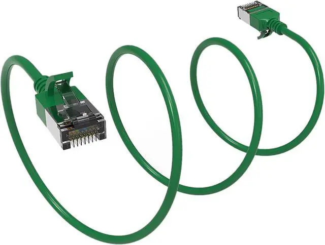 Alt view image 2 of 2 - Nippon Labs 60CAT8-0.5-30GN Cat8 Ethernet Cable 0.5 feet Cat.8 U/FTP Slim Ethernet Network Cable Green 30AWG – Latest 40Gbps 2000Mhz RJ45 Patch Cord