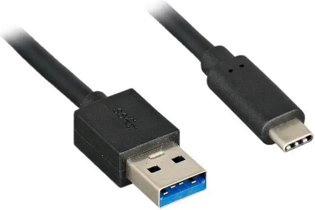 Main image of Nippon Labs 6ft. USB Type C 3.1 Gen 2 Male to Type A Male Cable 28AWG+24AWG, 10Gbps, 3A, Gold plated connectors - Black USB Type-C to A Cable 20USB3-6CMAM-G