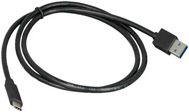 Alt view image 2 of 2 - Nippon Labs 6ft. USB Type C 3.1 Gen 2 Male to Type A Male Cable 28AWG+24AWG, 10Gbps, 3A, Gold plated connectors - Black USB Type-C to A Cable 20USB3-6CMAM-G