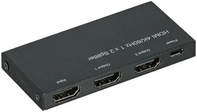Alt view image 2 of 4 - Nippon Labs 30S-10HM-13202-Y HDMI 1 x 2 Splitter 4K@60Hz, Black