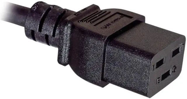 Alt view image 2 of 3 - Nippon Labs 14 AWG NEMA 5-15P to C19 Power Cord, SJT, 15A/125V, NEMA 5-15P to IEC-60320-C19, Black 8ft. Power Cable