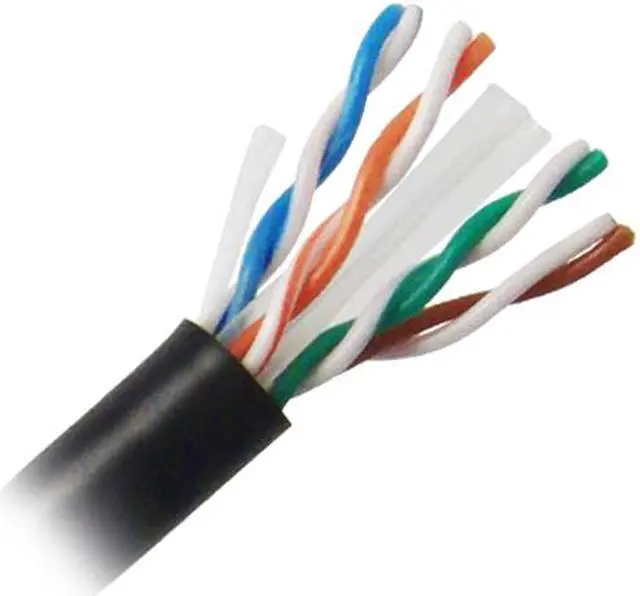 Main image of Nippon Labs CAT6 UTP Bulk Ethernet Cable, Solid Copper 23 AWG, CM Rated, 600MHz, 1000' Pull Box (ETL) - Black 1000ft.Lan Cable