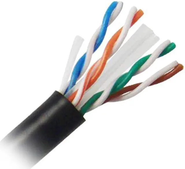 Main image of Nippon Labs CAT6 Bulk Riser Ethernet Cable, CMR UL Listed Solid Copper UTP, 600MHz, 23 AWG 1000' Pull Box - Black 1000FT Lan Cable