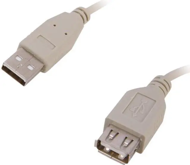 Main image of Nippon Labs USB-10-MF-10P 10 ft. Beige USB2.0 Extension 10ft Cable Male to Female, 10 Packs