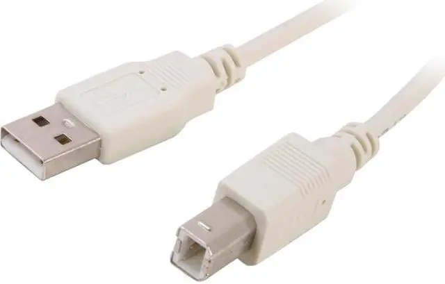 Main image of Nippon Labs 6 ft. USB cable A/male to B/male 6ft Model USB-6-AB 6 feet, USB-6-AB-10P, 10 Packs