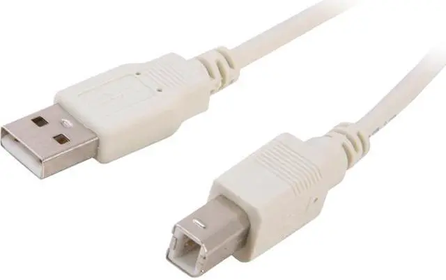 Main image of Nippon Labs 6 ft. USB cable A/male to B/male 6ft Model USB-6-AB 6 feet, USB-6-AB-2P, 2 Packs