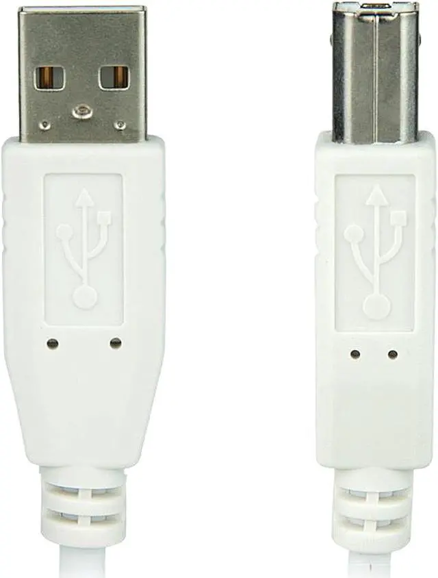 Alt view image 2 of 3 - Nippon Labs USB-6-AB-W White 6ft.USB 2.0 A Male to B Male Cable