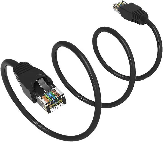 Alt view image 3 of 3 - Nippon Labs 50Ft Cat6A UTP Ethernet Network Booted Cable,  24AWG 50 Feet Gigabit LAN Network Cable RJ45 High Speed Patch Cable, Black, 60CAT6A-50BK