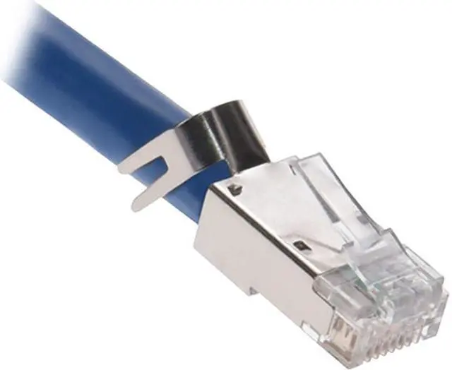 Alt view image 4 of 5 - Nippon Labs RJ45 CAT.8 Shielded Plug 50Micron 3prong with Clear Boot 60CAT8-PG-20P (20pack)