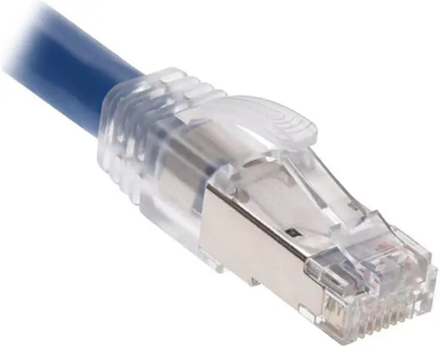 Alt view image 5 of 5 - Nippon Labs RJ45 CAT.8 Shielded Plug 50Micron 3prong with Clear Boot 60CAT8-PG-20P (20pack)