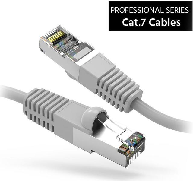 Alt view image 2 of 4 - Nippon Labs Cat7 Shielded (SSTP) 600MHz Ethernet Network Booted Cable, 26AWG 15 Feet Gigabit LAN Network Cable RJ45 High Speed Patch Cable, Gray, 60CAT7-15GY
