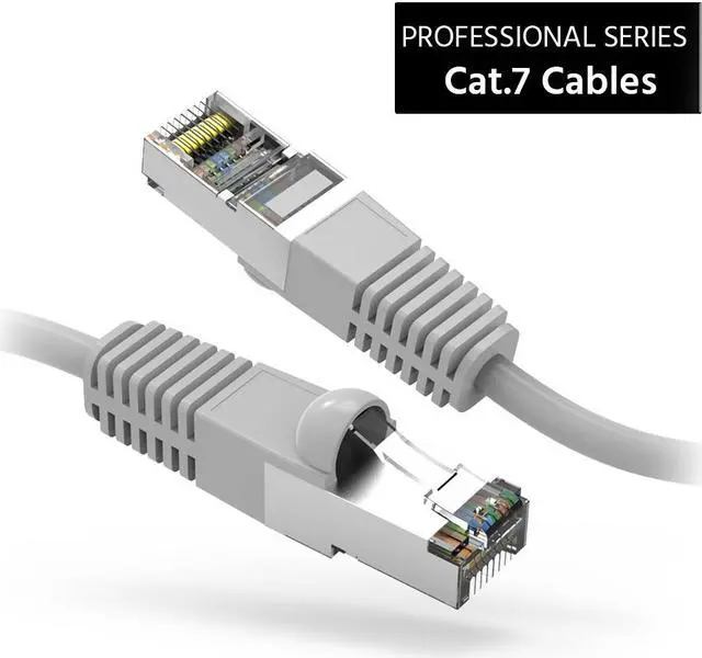 Alt view image 2 of 4 - Nippon Labs Cat7 Shielded (SSTP) 600MHz Ethernet Network Booted Cable, 26AWG 40 Feet Gigabit LAN Network Cable RJ45 High Speed Patch Cable, Gray, 60CAT7-40GY