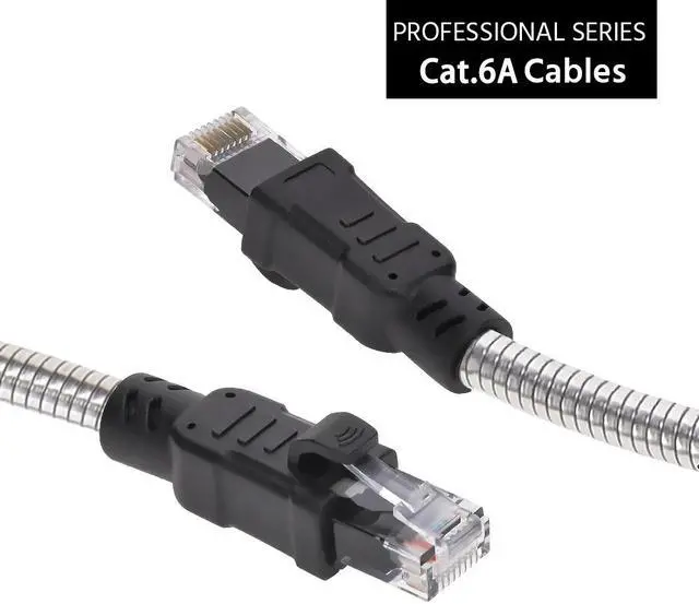 Main image of Nippon Labs 60CAT6A-7-24AM 7FT CAT.6A Patch Cable Armored Anti-Rodent Cables, 24AWG 7 Feet Gigabit LAN Network Cable RJ45 High Speed Ethernet Cable
