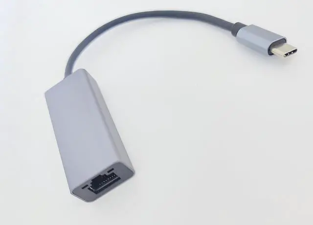 Alt view image 2 of 3 - Nippon Labs USB 3.1 Type C Male to Gigabit Ethernet Female Adapter (10/100/1000Mbps) Black Color