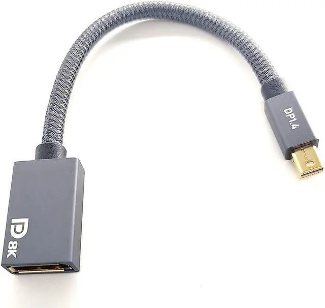 Main image of Nippon Labs Mini Displayport ( Male) to Display Port (Female) 8K 4K 60Hz ( 0.2M)- 20MDP-DP8K60-MF
