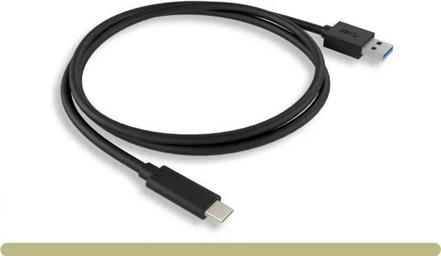 Alt view image 2 of 4 - Nippon Labs 6 inch. USB Type C 3.2 Gen 2 Male to Type A Male Cable,10G, 3A, BLACK USB Type-C to A Cable