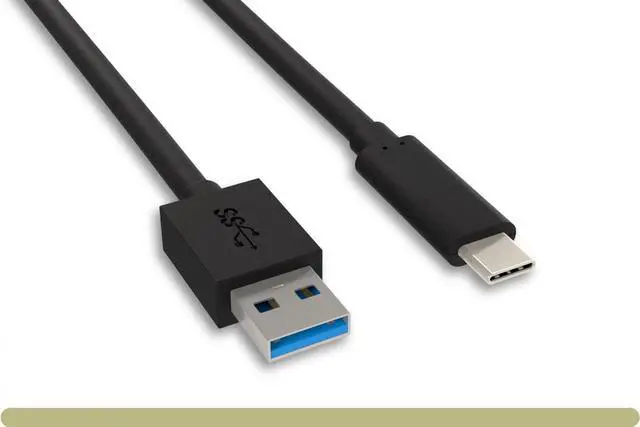 Main image of Nippon Labs 6.6ft. USB Type C 3.2 Gen 2 Male to Type A Male Cable,10G, 3A, BLACK USB Type-C to A Cable
