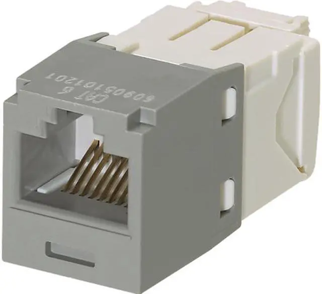 Main image of Panduit CJ688TGIG Mini-Com TX6 Plus Giga-Channel Cat6 Jack Module, Gray