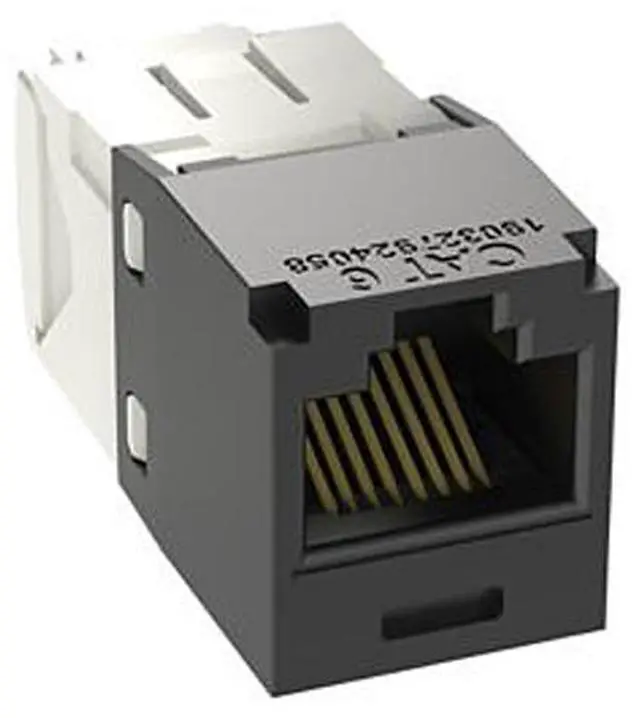 Main image of Panduit CJ688TGBL-24 Mini-Com UTP RJ45 Cat 6 TG Jack Module, Black, 24-pack