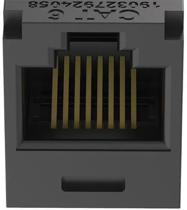 Alt view image 3 of 4 - Panduit CJ688TGBL-24 Mini-Com UTP RJ45 Cat 6 TG Jack Module, Black, 24-pack