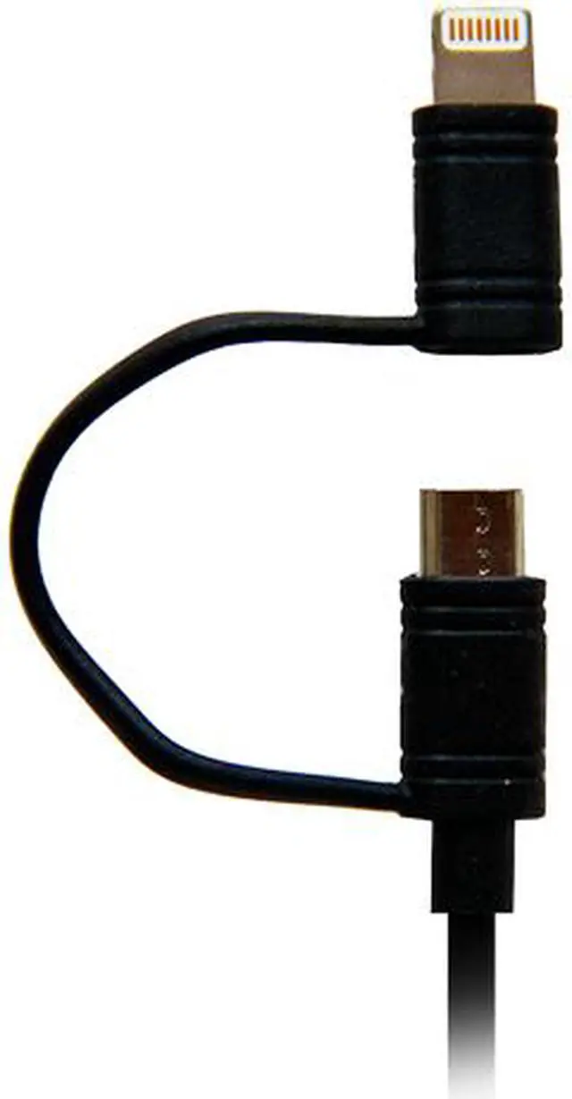 Main image of Arsenal Gaming agc48m Black Apple certified Lightning cable and Micro USB Hybrid cable