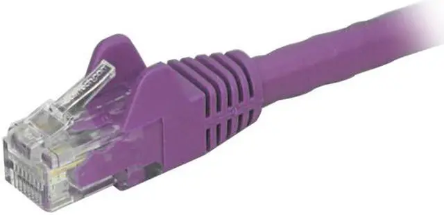 Alt view image 2 of 2 - StarTech N6PATCH8PL Cat6 Patch Cable – 8 ft – Purple Ethernet Cable – Snagless RJ45 Cable – Ethernet Cord – Cat 6 Cable – 8ft