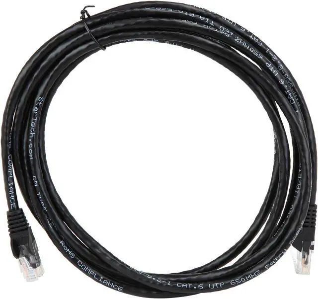 Alt view image 2 of 3 - StarTech.com N6PATCH9BK 9 ft. Cat 6 Black Cat 6 Cables