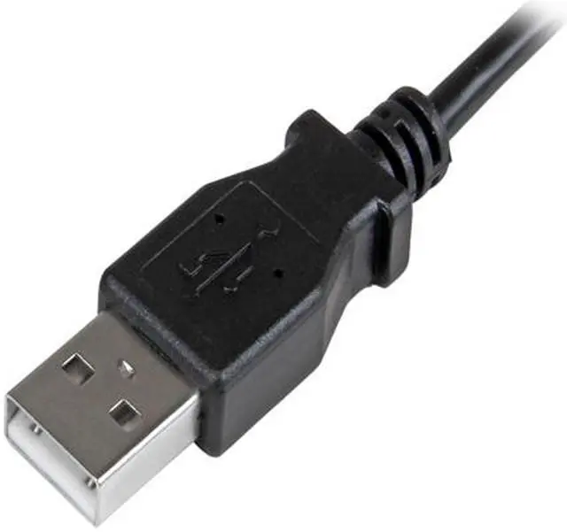 Alt view image 3 of 3 - StarTech.com USBAUB50CMRA Black Micro-USB Charge-and-Sync Cable M/M - Right-Angle Micro-USB - 24 AWG