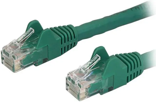 Main image of StarTech N6PATCH125GN StarTech.com Cat6 Patch Cable – 125 ft – Green Ethernet Cable – Snagless RJ45 Cable – Ethernet Cord – Cat 6 Cable – 125ft