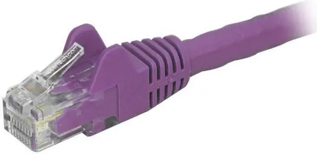 Alt view image 2 of 2 - StarTech N6PATCH14PL StarTech.com Cat6 Patch Cable - 14 ft - Purple Ethernet Cable - Snagless RJ45 Cable - Ethernet Cord - Cat 6 Cable - 14ft