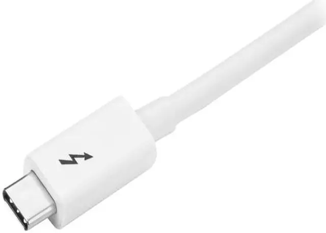 Alt view image 2 of 2 - StarTech.com TBLT3MM1MW Thunderbolt 3 Cable – 3 ft / 1m – White – 4K 60Hz – USB C Charger – USB C to USB C Cable – USB-C Charge Cable