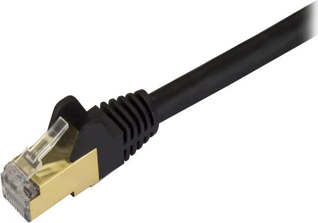 Alt view image 2 of 2 - StarTech C6ASPAT20BK StarTech.com Cat6a Shielded Patch Cable - 20 ft - Black -  Snagless RJ45 Cable - Ethernet Cord - Cat 6a Cable - 20ft