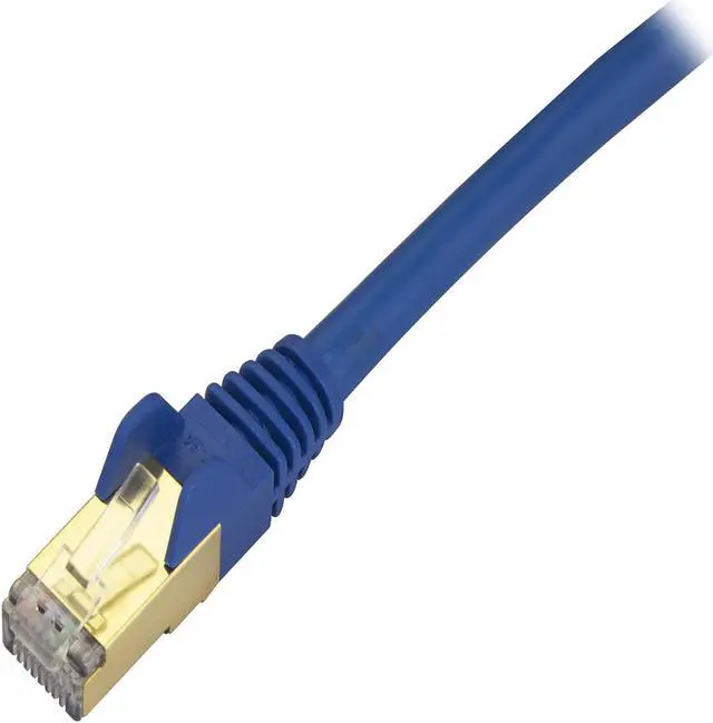 Alt view image 2 of 2 - StarTech C6ASPAT4BL StarTech.com Cat6a Shielded Patch Cable - 4 ft - Blue -  Snagless RJ45 Cable - Ethernet Cord - Cat 6a Cable - 4ft