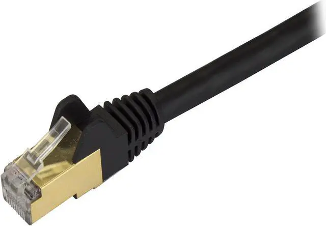 Alt view image 2 of 2 - StarTech C6ASPAT30BK StarTech.com Cat6a Shielded Patch Cable - 30 ft. - Black - Snagless RJ45 Cable - Ethernet Cord - Cat 6a Cable