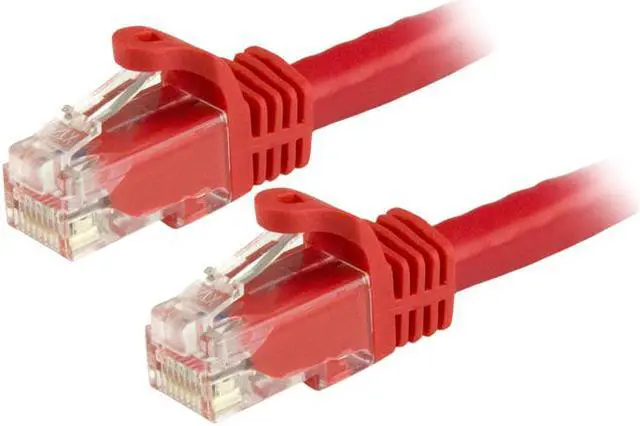 Main image of StarTech N6PATCH1RD StarTech.com Cat6 Patch Cable - 1 ft - Red Ethernet Cable - Snagless RJ45 Cable - Ethernet Cord - Cat 6 Cable - 1ft