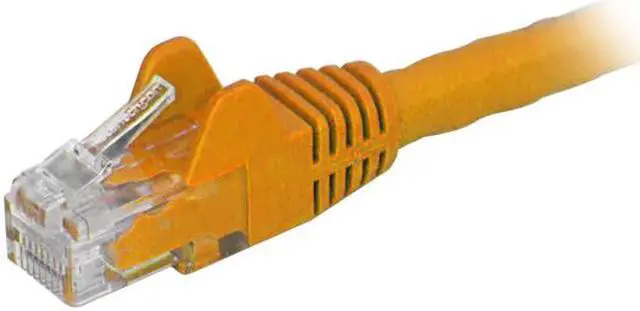 Alt view image 2 of 2 - StarTech N6PATCH8OR StarTech.com Cat6 Patch Cable - 8 ft - Orange Ethernet Cable - Snagless RJ45 Cable - Ethernet Cord - Cat 6 Cable - 8ft