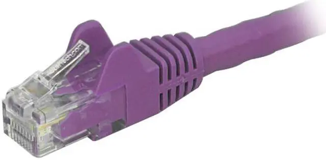 Alt view image 2 of 2 - StarTech N6PATCH2PL StarTech.com Cat6 Patch Cable - 2 ft. - Purple Ethernet Cable - Snagless RJ45 Cable - Ethernet Cord - Cat 6 Cable