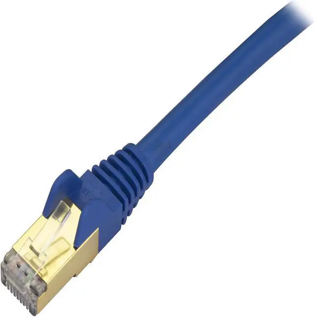 Alt view image 2 of 2 - StarTech C6ASPAT12BL StarTech.com Cat6a Shielded Patch Cable - 12 ft. - Blue -  Snagless RJ45 Cable - Ethernet Cord – Cat 6a Cable - 12ft.
