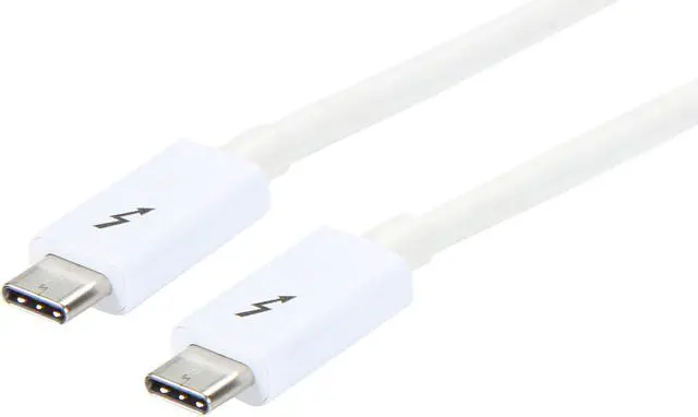 Main image of StarTech.com TBLT3MM2MW Thunderbolt 3 Cable - 6 ft / 2m - White - 4K 60Hz - USB C Charger - USB C to USB C Cable - USB-C Charge Cable