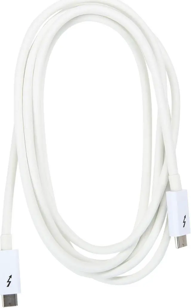Alt view image 2 of 3 - StarTech.com TBLT3MM2MW Thunderbolt 3 Cable - 6 ft / 2m - White - 4K 60Hz - USB C Charger - USB C to USB C Cable - USB-C Charge Cable