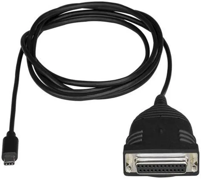 Alt view image 2 of 2 - StarTech ICUSBCPLLD25 USB C to Parallel Printer Cable - DB25 Female Port for IEEE1284 Printers - Bus Powered - Printer Cable Adapter - USB to DB25