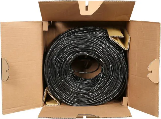 Alt view image 4 of 4 - StarTech.com WIR6CMRBK Bulk Cat6 Ethernet Cable - 1000 ft. - Solid - CMR-Rated - Black